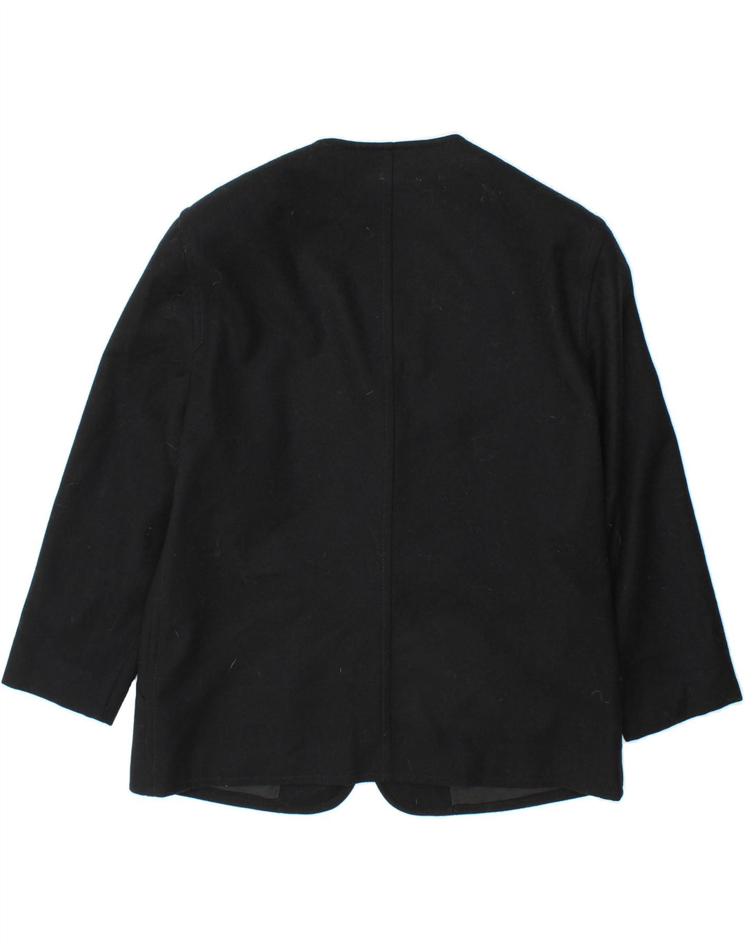 LAURA BIAGIOTTI Womens 1 Button Blazer Jacket IT 50 XL Black Viscose Vintage Laura Biagiotti and Second-Hand Laura Biagiotti from Messina Hembry 