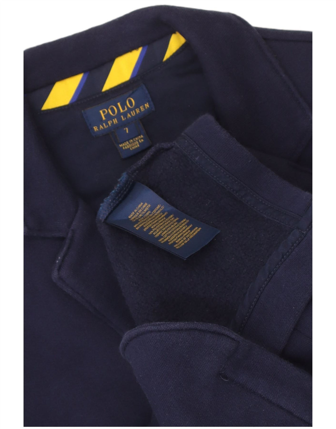 Polo Ralph Lauren Boys 2 Button Blazer Jacket 6-7 Years Navy Blue Cotton