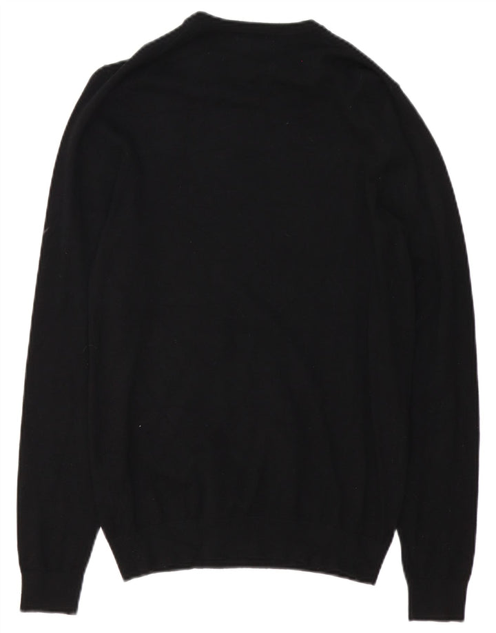 Ανδρικό πουλόβερ με λαιμόκοψη ZARA Small Black Viscose