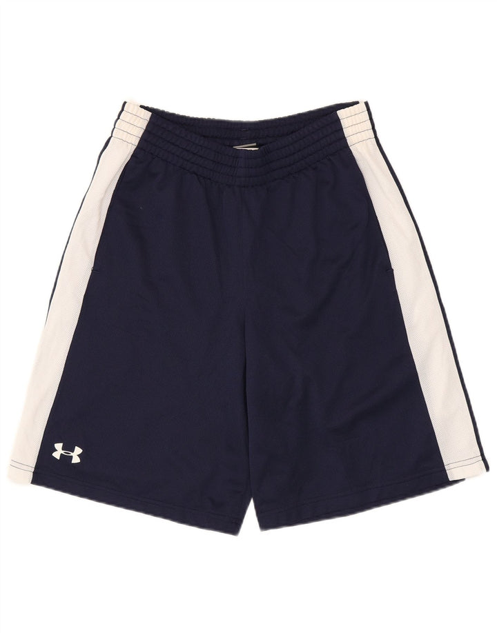 Ανδρικό αθλητικό σορτς Under Armour Μικρό μπλε Navy Colorblock Πολυεστέρας