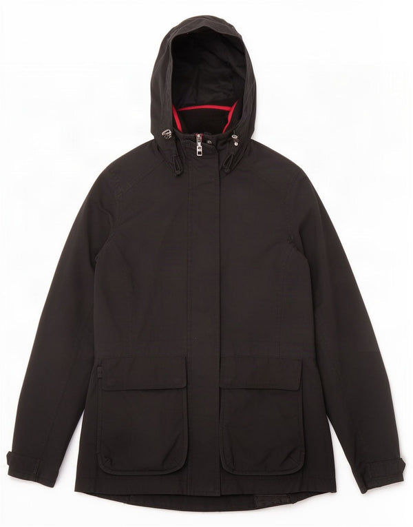 Musto Γυναικείο μπουφάν βροχής με κουκούλα UK 8 Small Black Polyamide