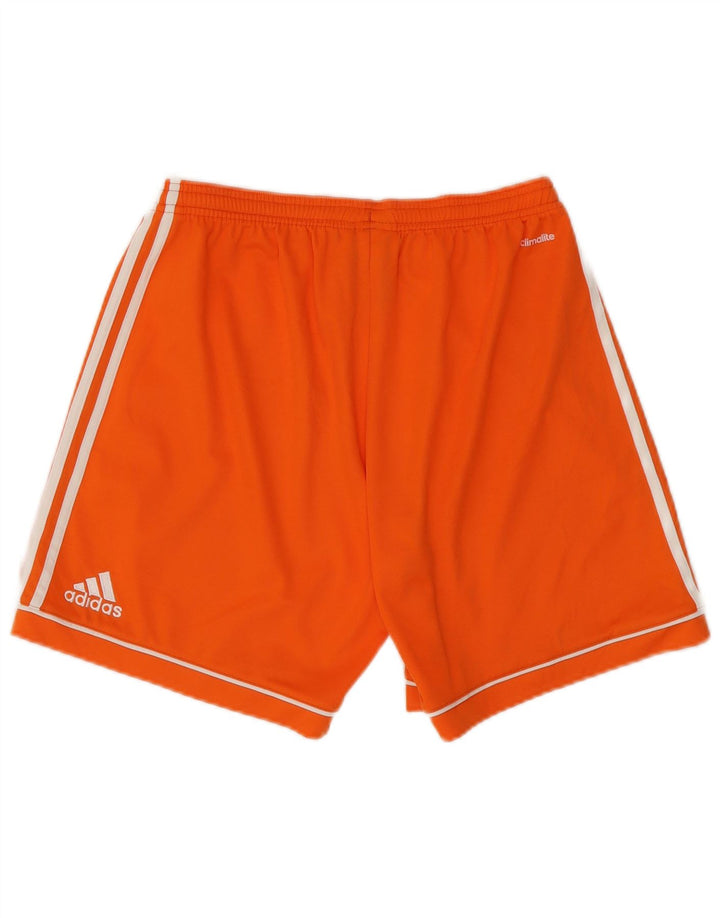 Ανδρικό σορτς Adidas Climalite από μεσαίο πορτοκαλί πολυεστέρα