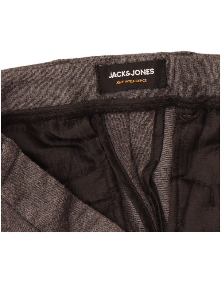 JACK & JONES Ανδρικό παντελόνι Chino Marco Slim W36 L32 Γκρι βισκόζη