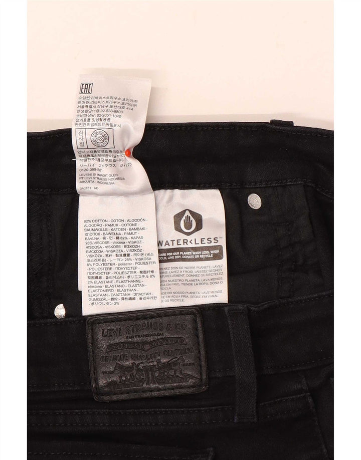 Γυναικείο Slim Jeans Levi's W32 L26 μαύρο βαμβακερό