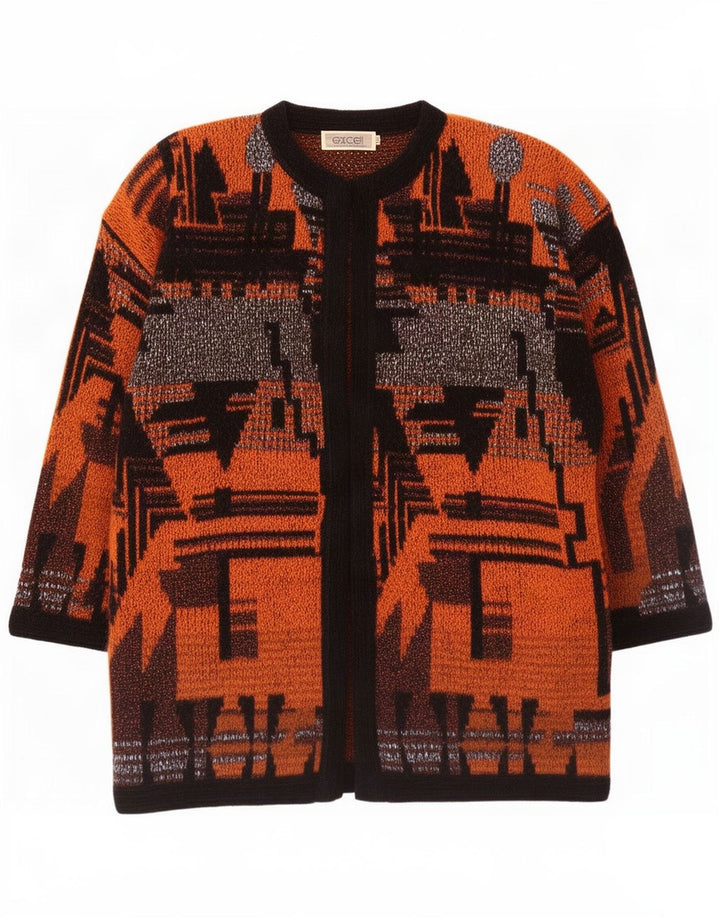 Γυναικείο Excel Oversized Longline Cardigan πουλόβερ UK 14 Medium Orange