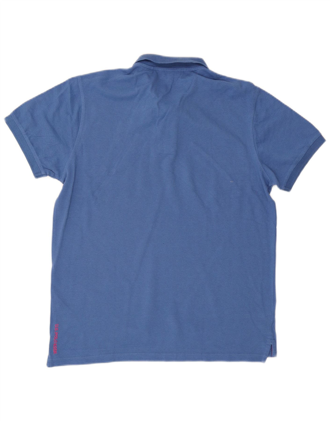 US POLO ASSN Mens Polo Shirt Large Blue Cotton