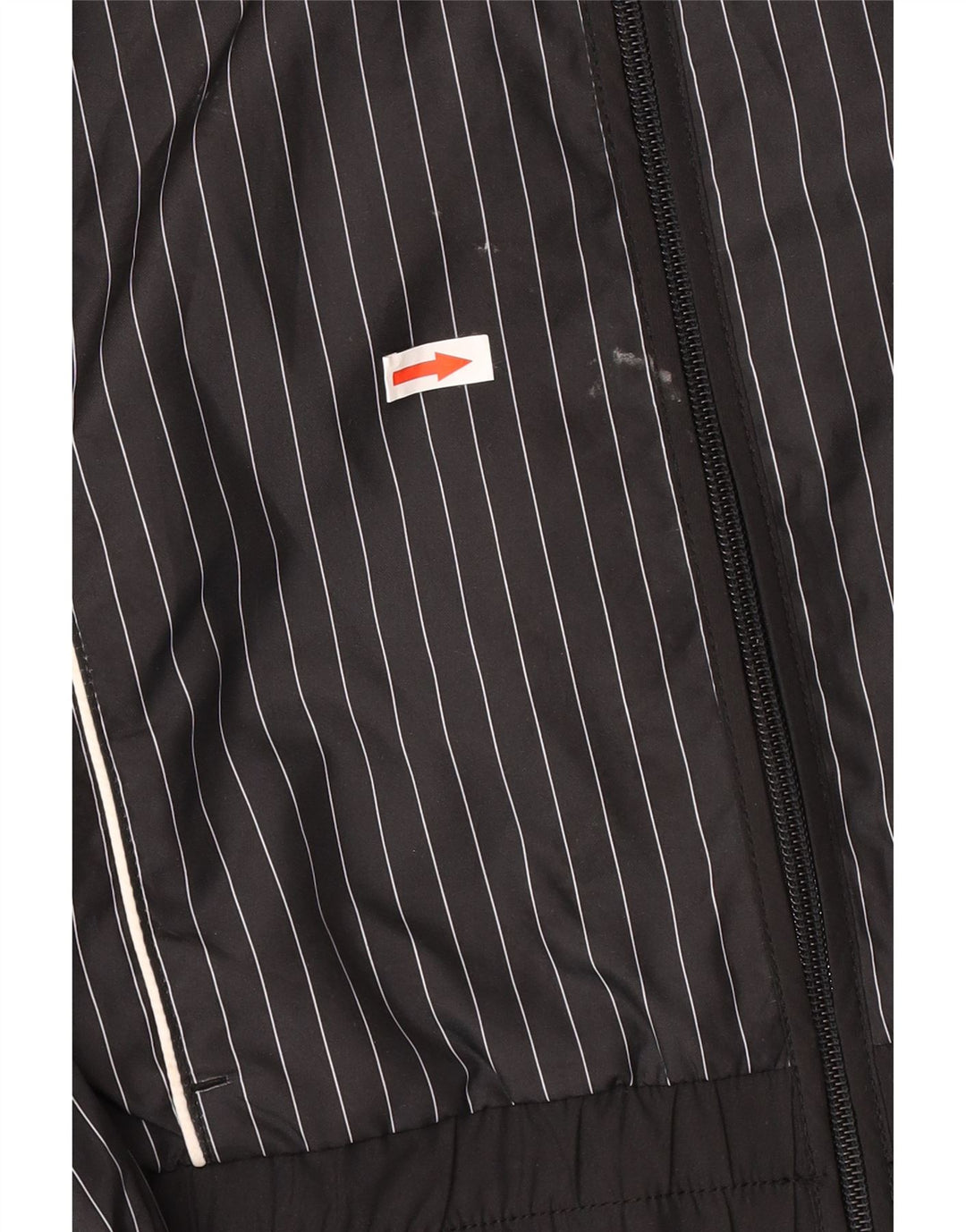 Γυναικεία αθλητική φόρμα Nike Top μπουφάν UK 10/12 Μεσαίο μαύρο ρίγες πολυεστέρας