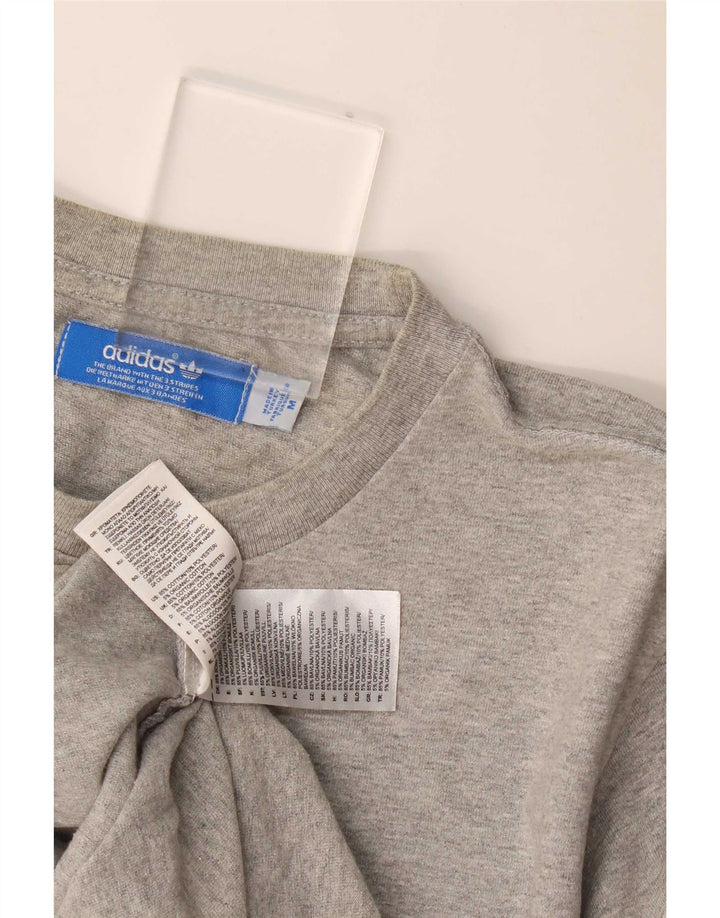 Ανδρικό γραφικό T-Shirt Adidas Top Μεσαίο γκρι βαμβακερό