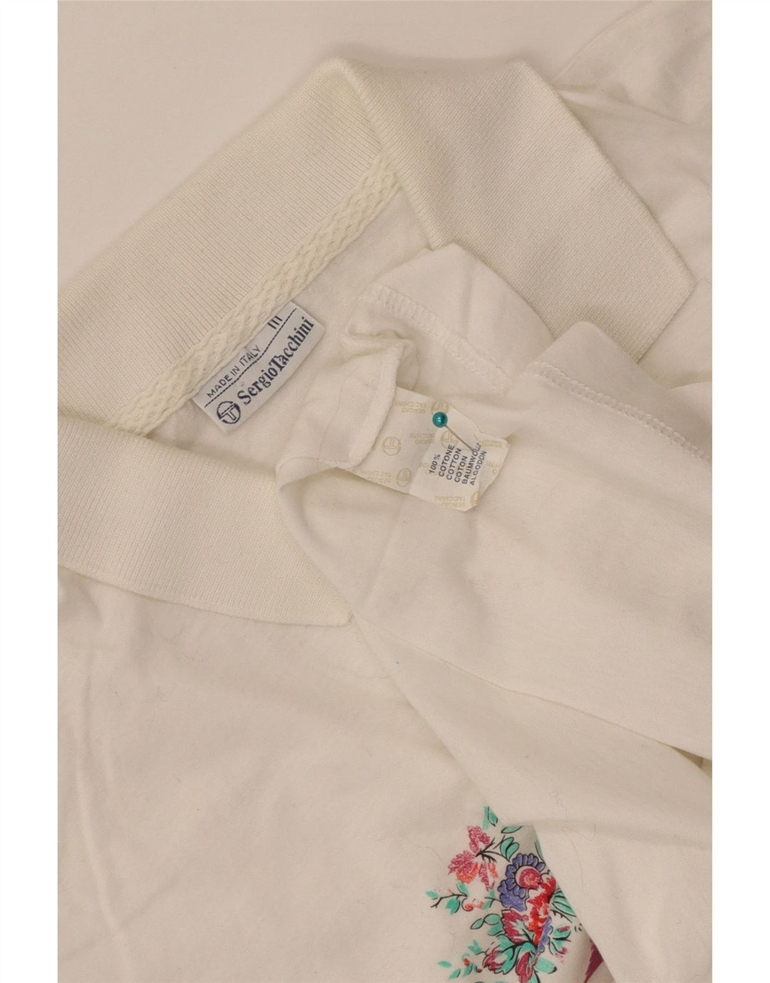 Sergio Tacchini Γυναικείο Πόλο Μπλουζάκι IT 44 Μέτριο Λευκό Βαμβακερό ριγέ
