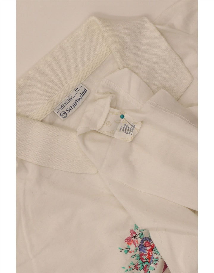 Sergio Tacchini Γυναικείο Πόλο Μπλουζάκι IT 44 Μέτριο Λευκό Βαμβακερό ριγέ