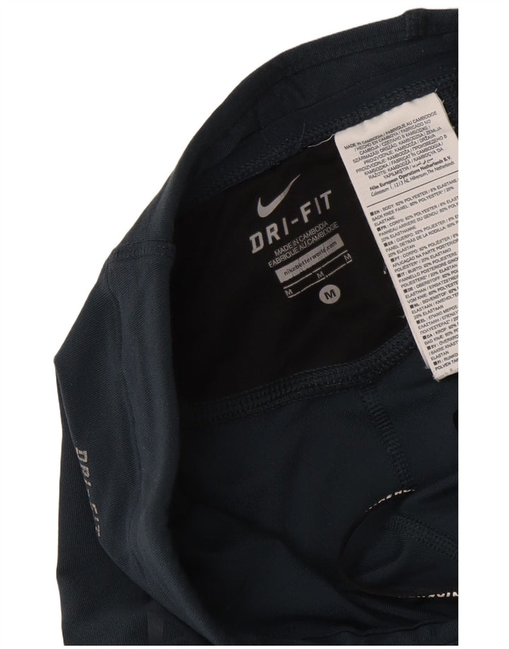 Γυναικεία κολάν Nike Dri Fit UK 12 Medium Navy Blue Geometric Polyester