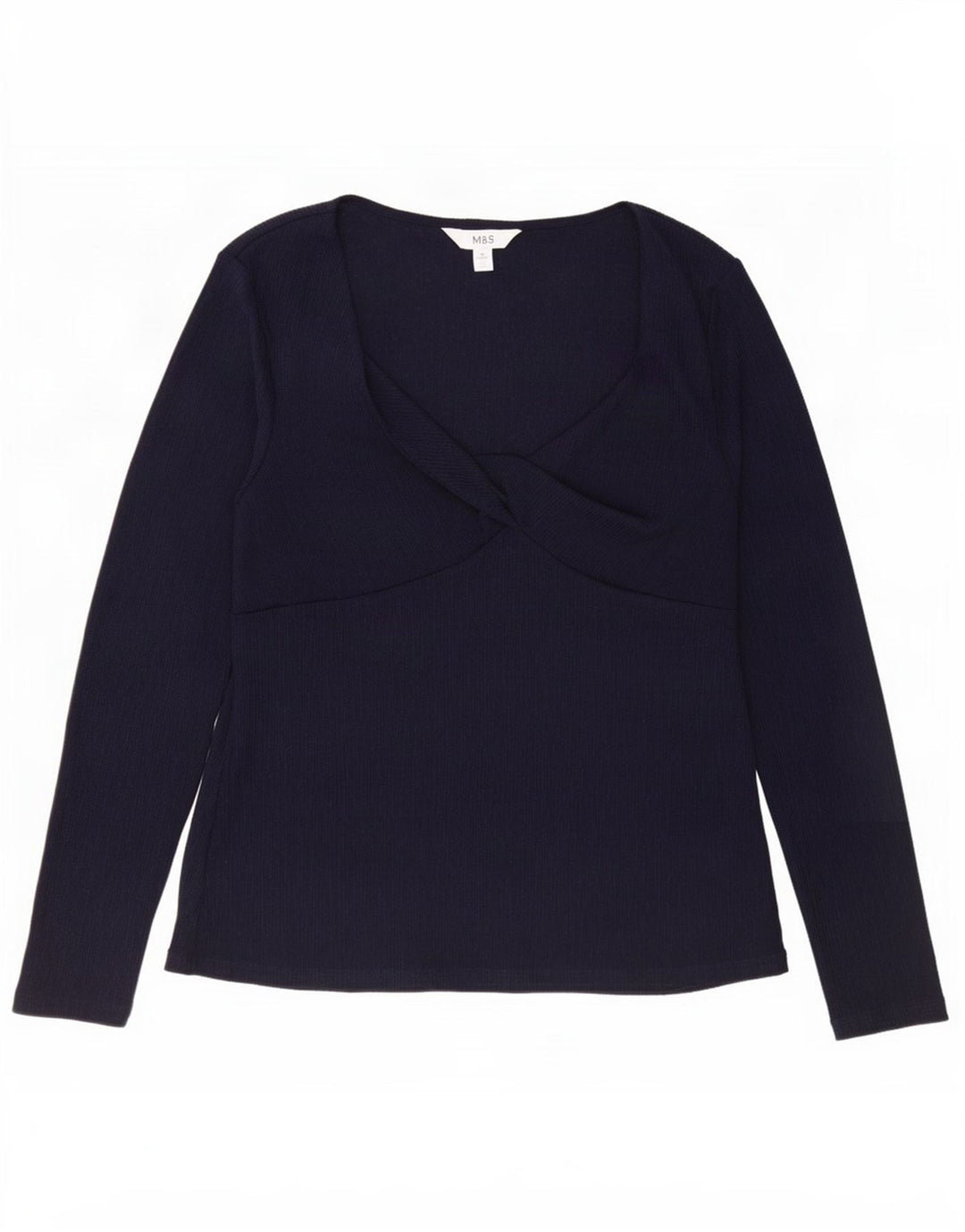 Γυναικεία μακρυμάνικη μπλούζα Marks & Spencer Top UK 16 Large Navy Blue