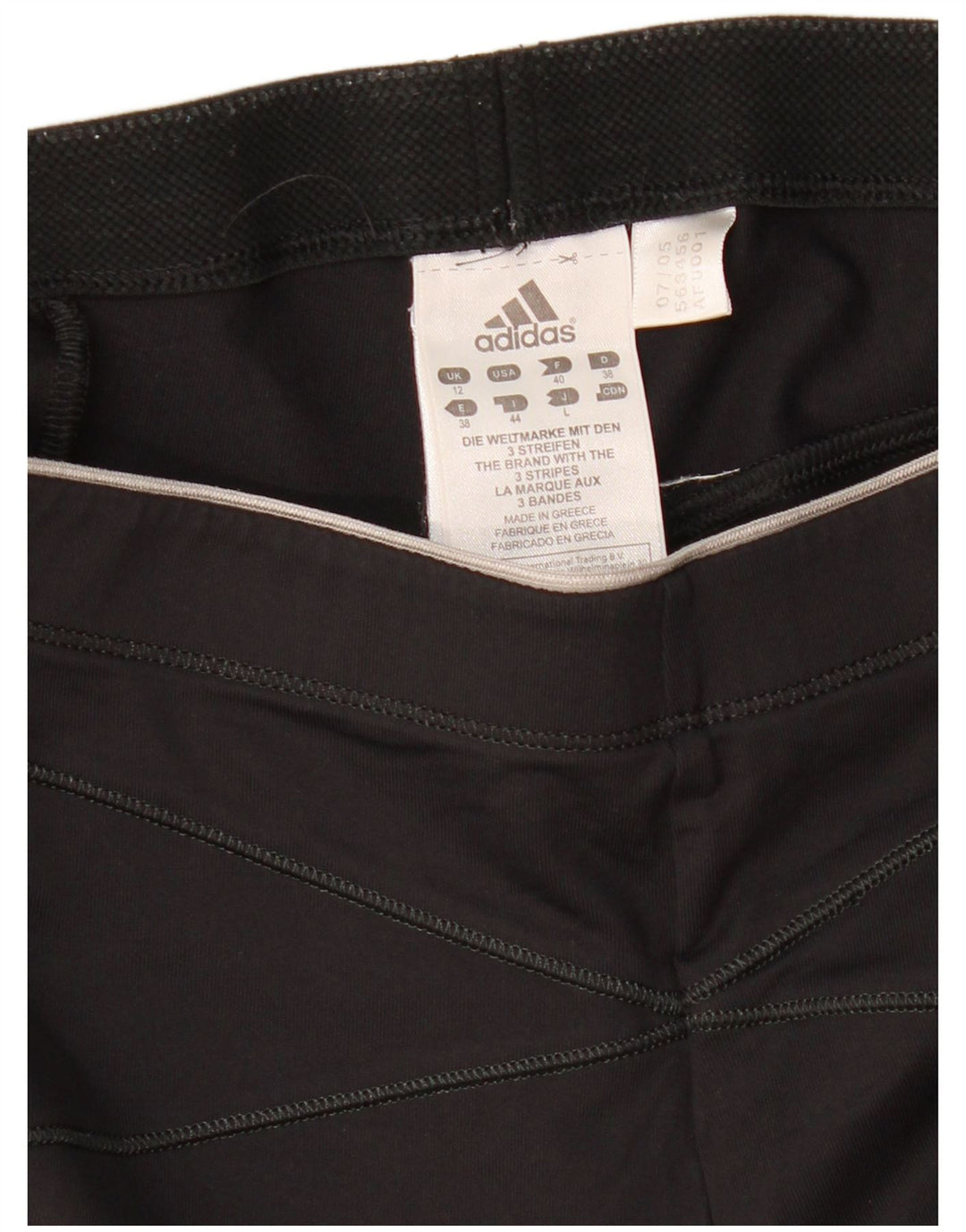 Adidas Γυναικεία Κάπρι Κολάν UK 12 Medium Black Polyamide