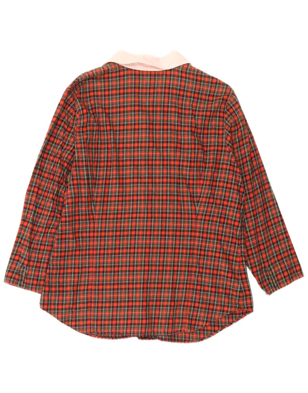 RALPH LAUREN Γυναικείο πουκάμισο Μπλούζα UK 18 XL Red Check