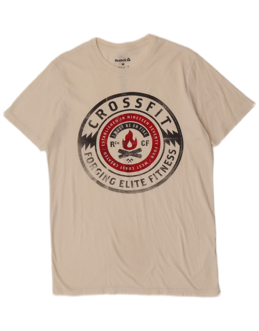 Ανδρικό γραφικό T-Shirt Reebok Top Medium White