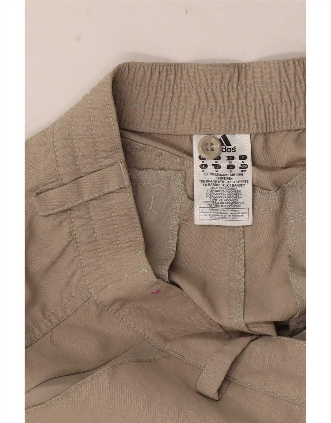 Γυναικείο γραφικό παντελόνι Adidas Medium W30 L30 Καφέ νάιλον