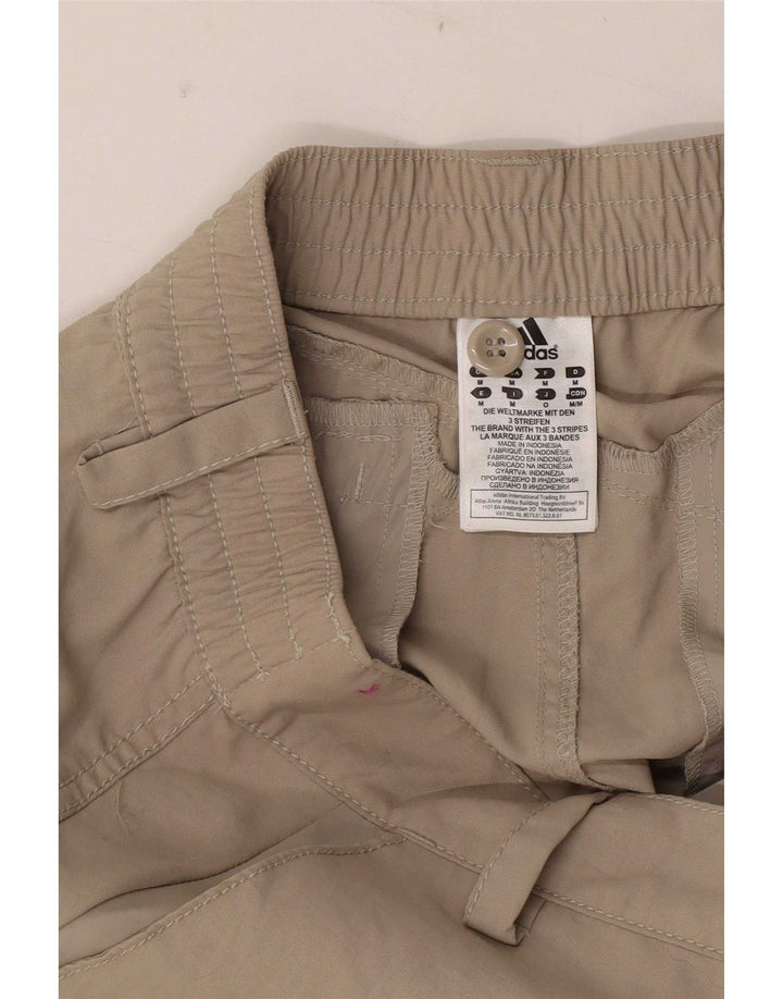 Γυναικείο γραφικό παντελόνι Adidas Medium W30 L30 Καφέ νάιλον