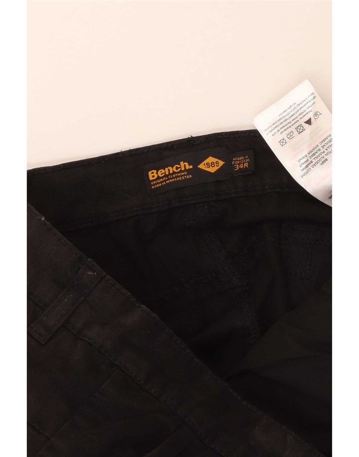 Ανδρικό Παντελόνι Πάγκος Slim Cargo W34 L33 Μαύρο βαμβακερό