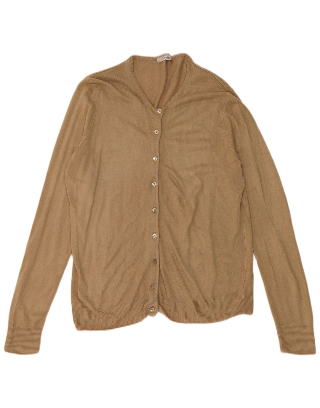 Marks & Spencer Γυναικείο πουλόβερ ζακέτα UK 10 Small Beige Acrylic