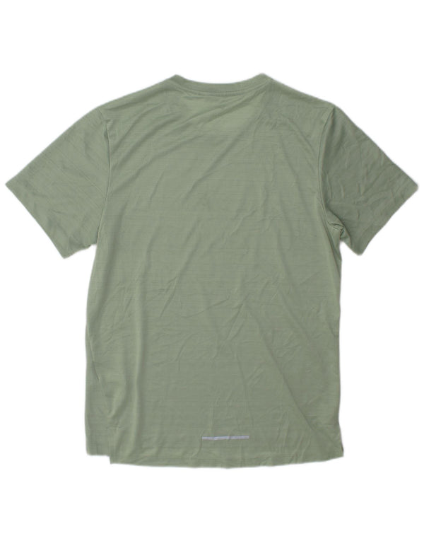 Nike Mens Dri Fit T-Shirt Top Small Green Flecked Polyester
