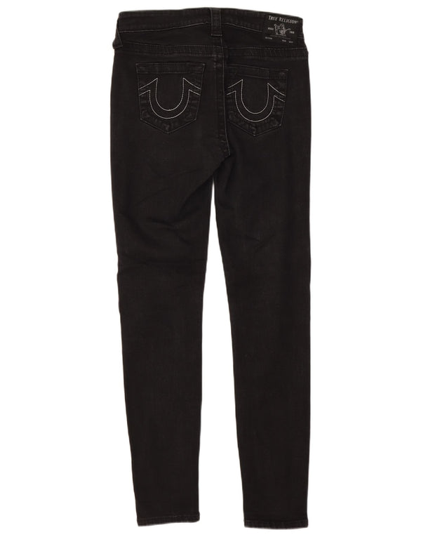 True Religion Γυναικεία Skinny Jeans W28 L28 Μαύρο