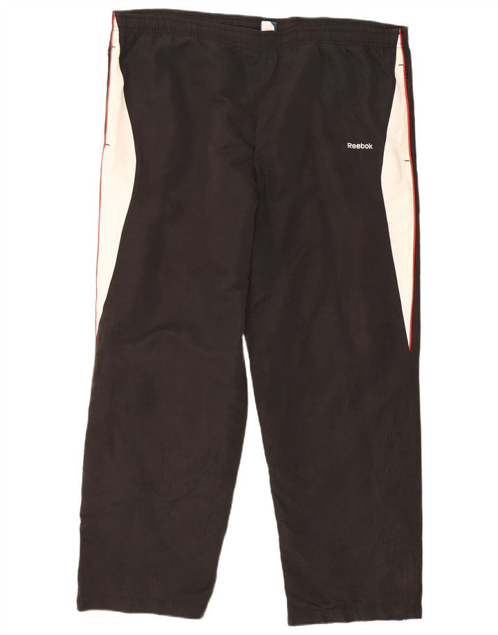 Ανδρική φόρμα Reebok Παντελόνι XL Μαύρο Colourblock Πολυεστέρας