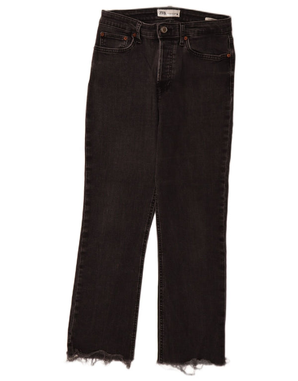 Zara Γυναικείο ψηλό ίσιο τζιν EU 38 Small W28 L27 Γκρι