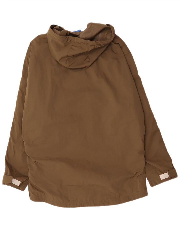 Ανδρικό μπουφάν βροχής με κουκούλα Adidas UK 38 Medium Khaki Polyester