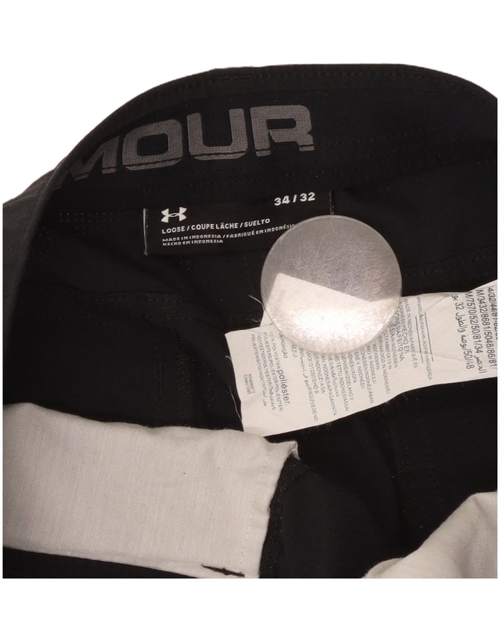 Under Armour Ανδρικό Παντελόνι Loose Fit W34 L32 Μαύρο Πολυεστέρα