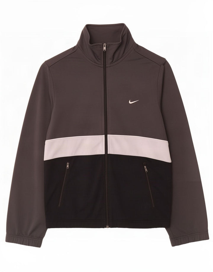 Ανδρική αθλητική φόρμα Nike Μπουφάν με μικρό γκρι χρώμα από πολυεστέρα