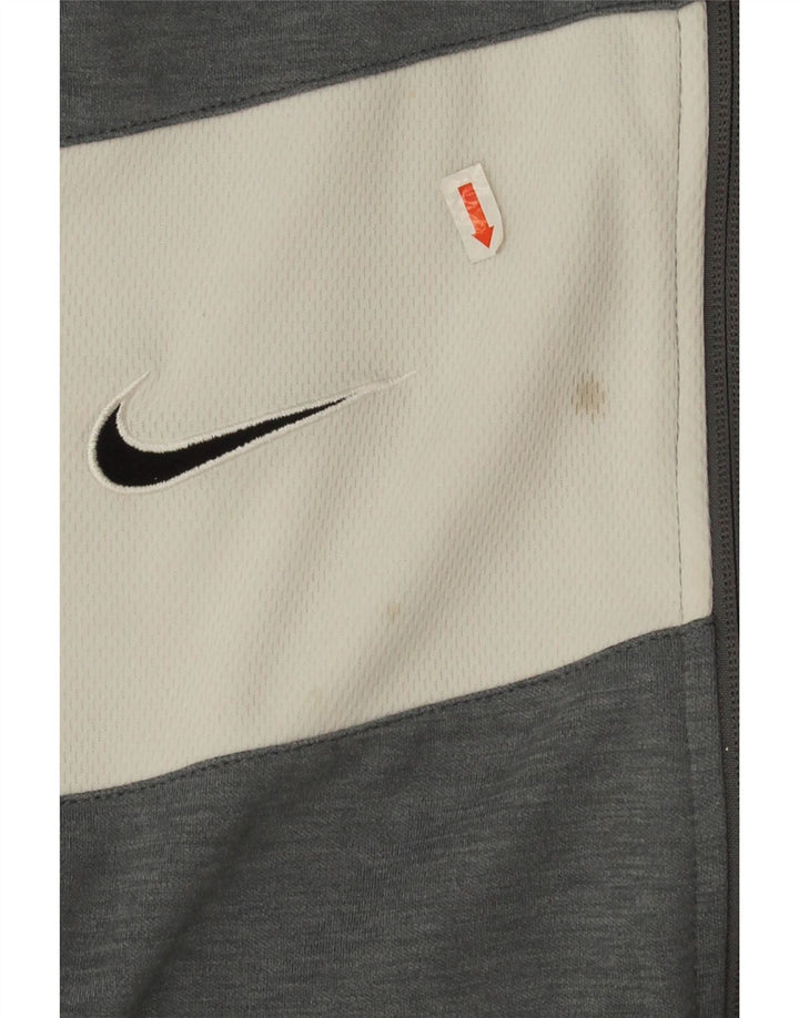 Ανδρική φόρμα Nike Dri Fit Μπουφάν με μεγάλο γκρι χρώμα από πολυεστέρα