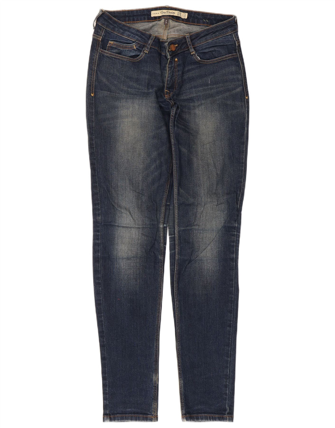 Zara Γυναικείο Slim Jeans EU 38 Small W28 L32 Μπλε βαμβακερό