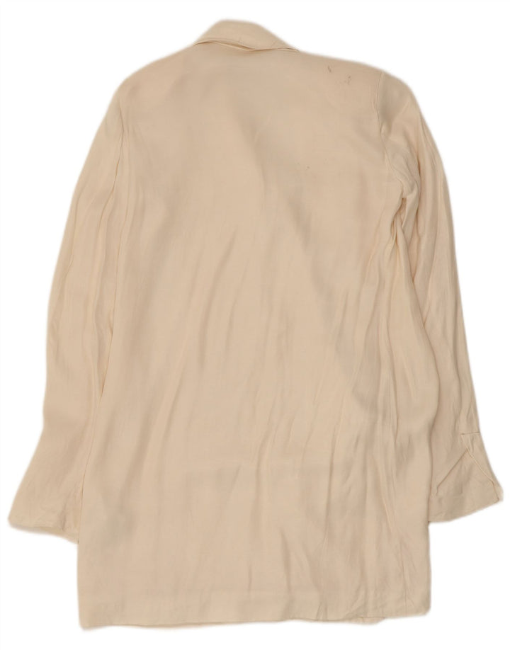 Zara Γυναικείο Πανωφόρι UK 6 XS Off White Viscose