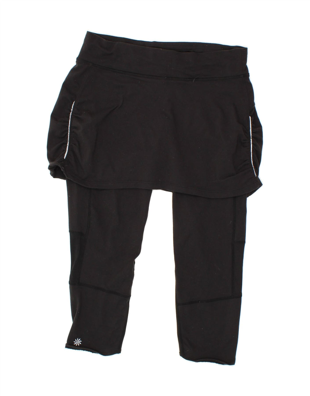 ATHLETA Womens Leggings UK 12 Medium Black Nylon Vintage Athleta and Second-Hand Athleta from Messina Hembry 