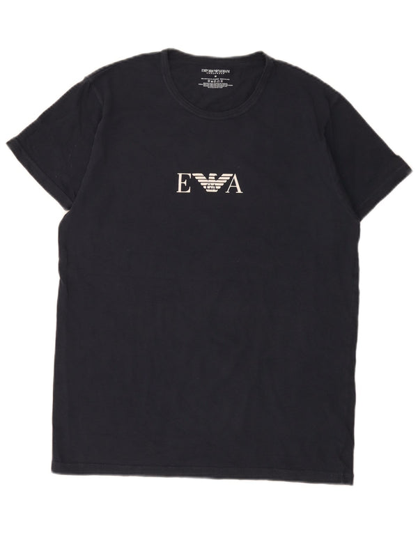 Ανδρικό γραφικό μπλουζάκι Emporio Armani Top Medium Navy Blue