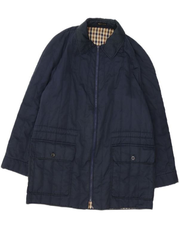 Aquascutum Ανδρικό Πανωφόρι UK 40 Large Navy Blue
