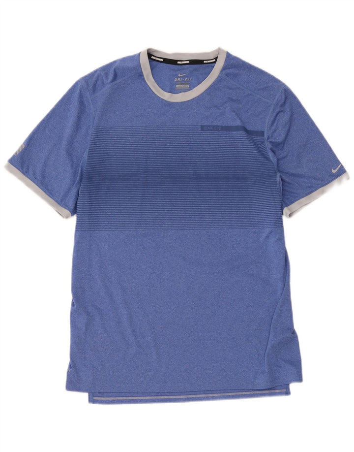Ανδρικό μπλουζάκι Nike Dri Fit Μπλουζάκι με μεσαίο μπλε ριγέ πολυεστέρα
