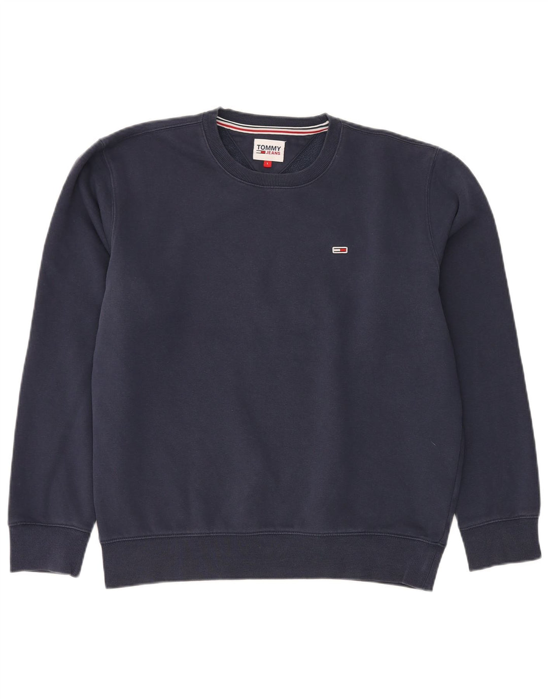 TOMMY HILFIGER Ανδρική φούτερ Jumper Large Navy Blue από βαμβάκι