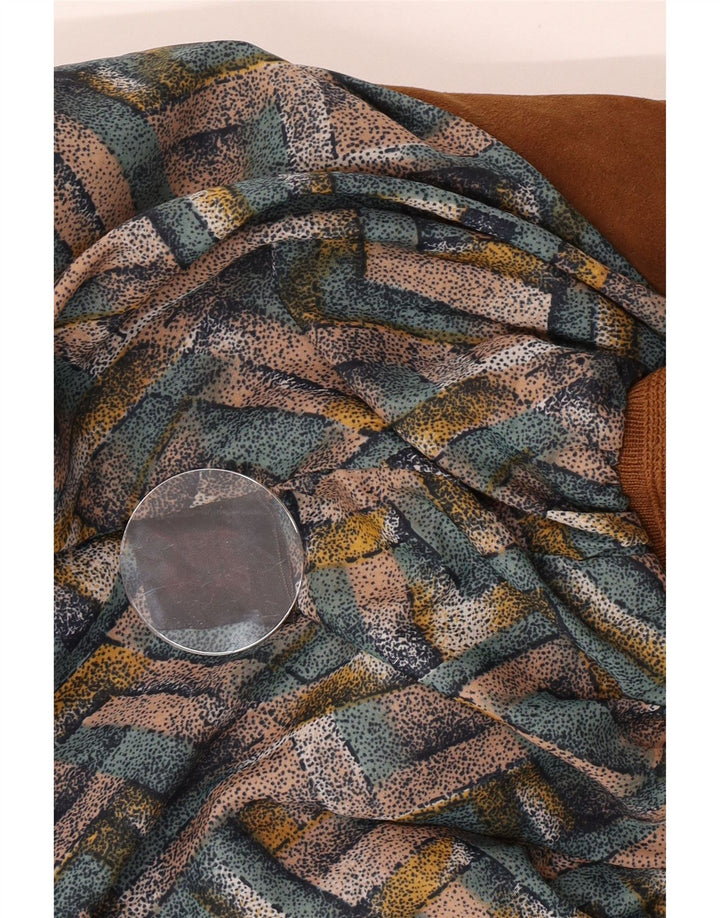 Vintage Ανδρικό Suede Bomber Jacket UK 38 Medium Brown Δερμάτινο
