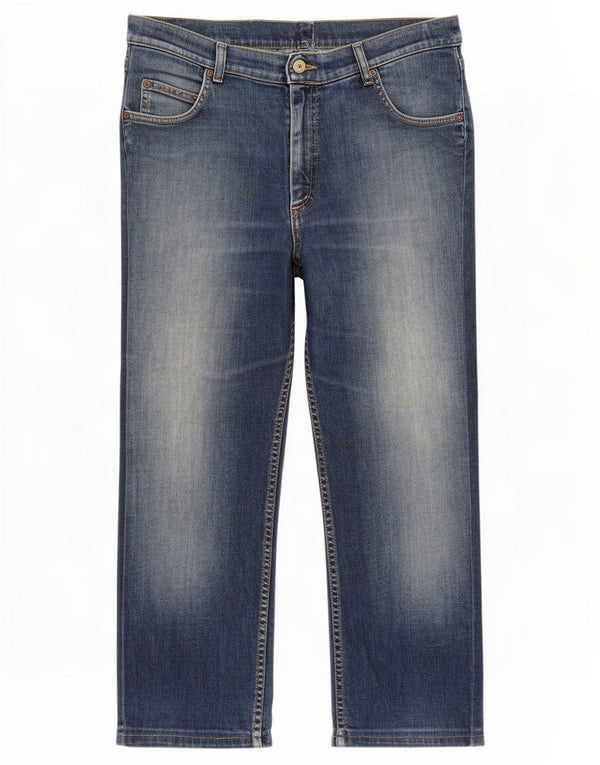 Lee Mens Brooklyn Straight Jeans W36 L28 Blue Cotton