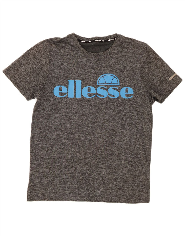 Ellesse Γυναικείο γραφικό T-Shirt Top UK 14 Medium Grey Polyester