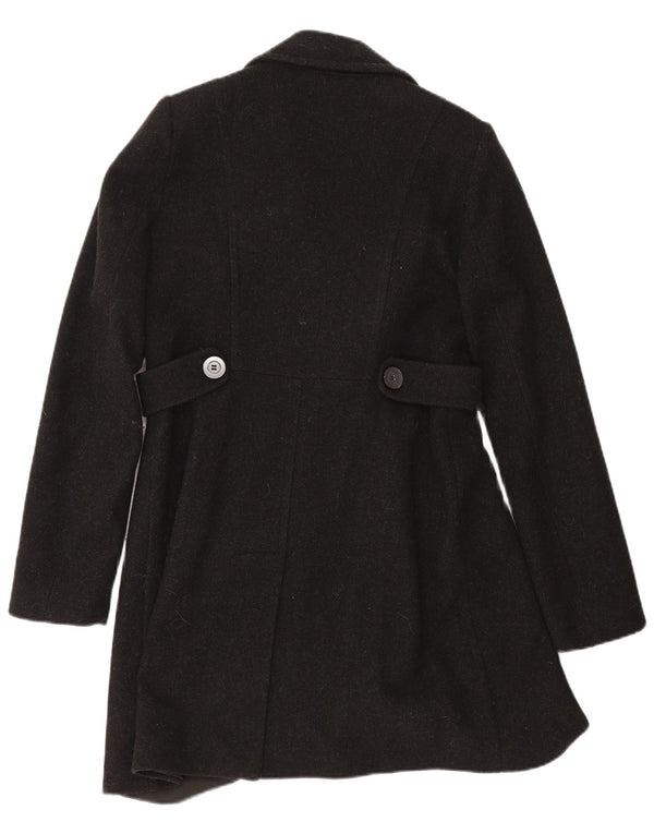 Liu Jo Ανδρικό παλτό με διπλό στήθος IT 46 Small Black Wool