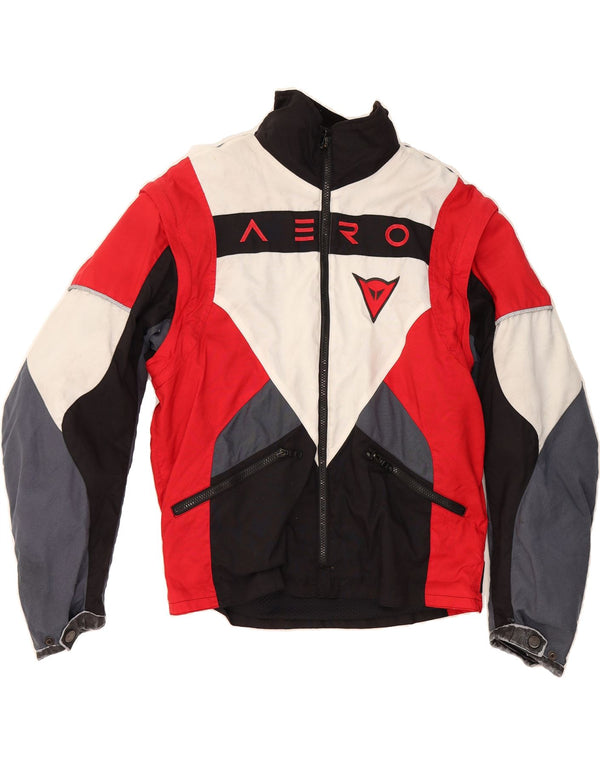 DAINESE Mens Graphic Racer Jacket IT 50 Large Red Colourblock