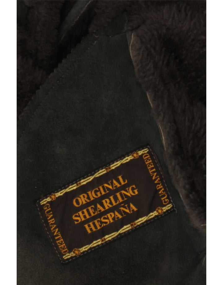 Vintage γυναικείο παλτό Shearling UK 14 Medium Grey