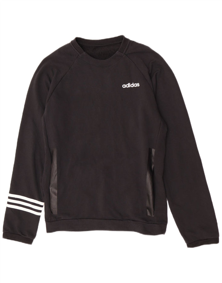 Ανδρικό φούτερ Adidas Regular Fit Jumper Μεσαίο μαύρο βαμβακερό
