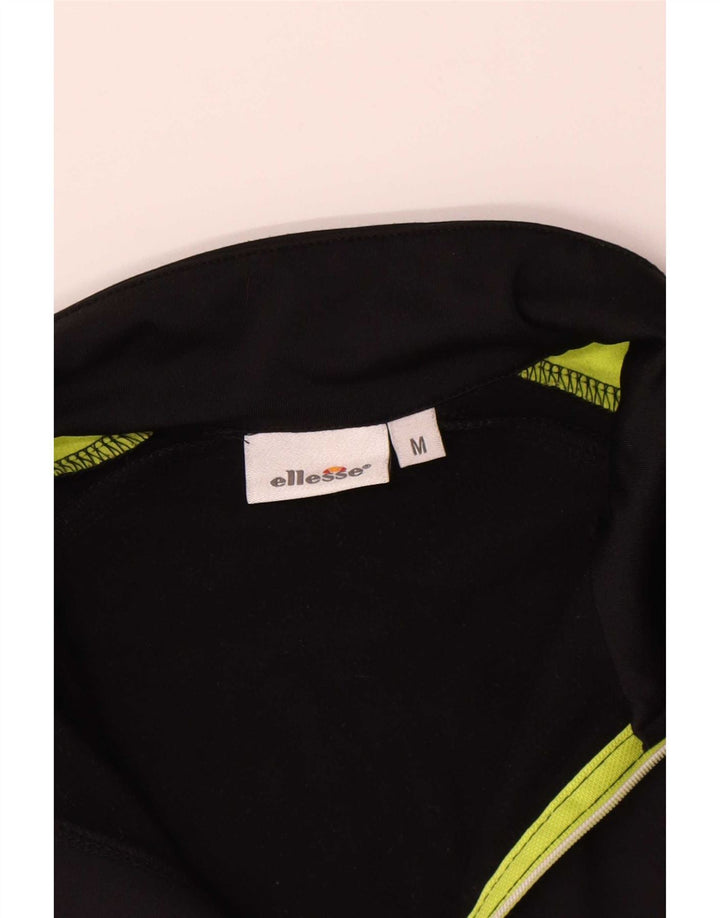 Ellesse Ανδρική φόρμα πουλόβερ με φερμουάρ στο επάνω μέρος Medium Black Colourblock