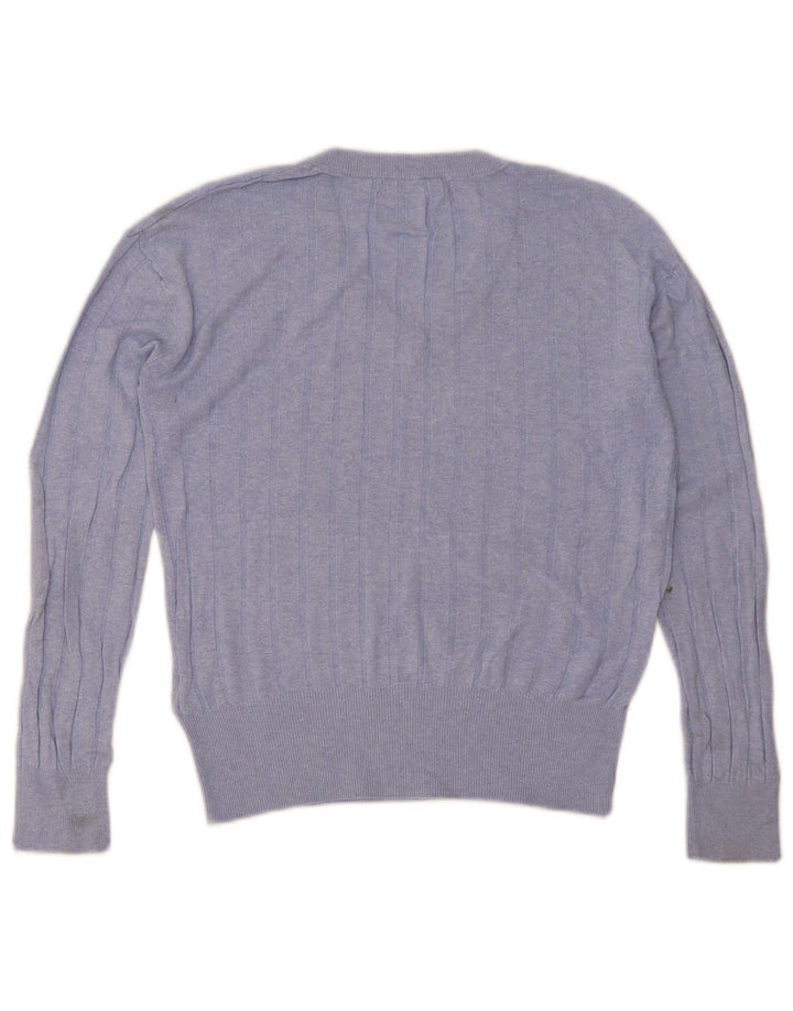 Marks & Spencer Γυναικείο πουλόβερ με V λαιμόκοψη UK 10 Small Blue