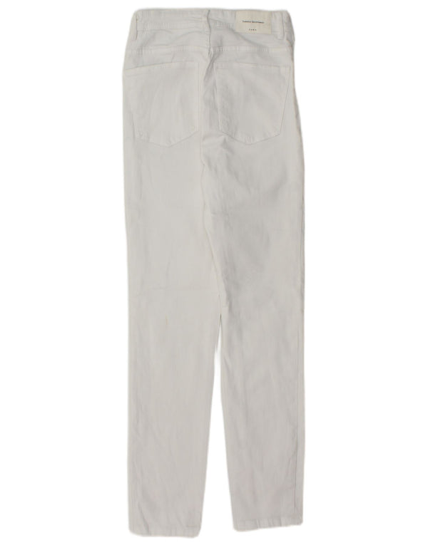 ZARA Γυναικείο Slim Jeans EU 34 2XS W24 L27 Λευκό