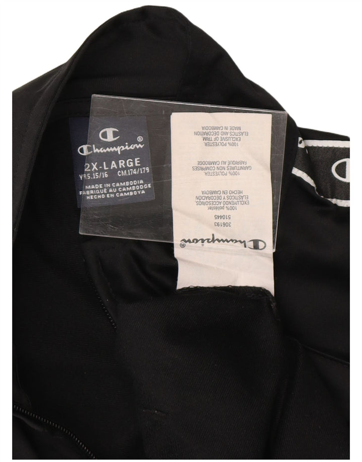 CHAMPION Γραφικές αθλητικές φόρμες για αγόρια Top Jacket 15-16 ετών 2XL Μαύρο Πολυεστέρα