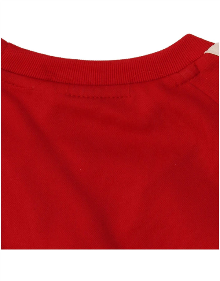 Ανδρικό φούτερ Adidas Jumper UK 38/40 μεσαίο κόκκινο πολυεστέρας